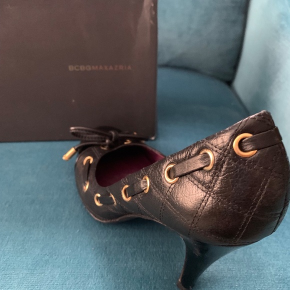 BCBGMaxAzria Ma-Nannis Black Luna Patent and Calf 8M - Picture 2 of 4